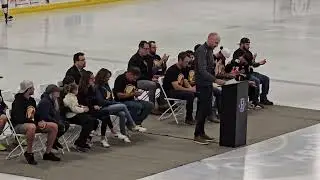 Johnny Gaudreau and Matty Gaudreau memorial ceremony at Hollydell Ice Arena. RIP #13 #21 🙏