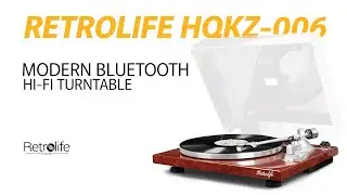Retrolife Turntable HQKZ-006 High Fidelity Turntable With Moving Magnetic Cartridge