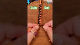 Easy Snake Knot #shorts #diy #howto #knot #tutorial #craft