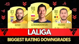 FIFA 24 | BIGGEST LaLiga RATING DOWNGRADES (EA FC 24)! 💀😲 ft. Depay, Lewandowski , Hazard ...