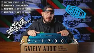 Gately Audio G5-1700.5 five channel amplifier unboxing and overview.