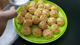 Resepi Cream Puff Dengan Inti Cream Custard Yang Sedap | Korang Mesti Cuba