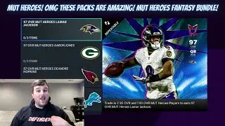 MUT HEROES! OMG THESE PACKS ARE AMAZING! MUT HEROES FANTASY BUNDLE | MADDEN 21 ULTIMATE TEAM