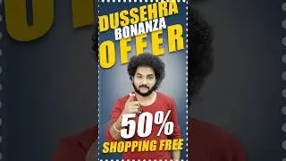 50% Shopping Free.. Dussehra Special Bonanza Offer... #dussehra #dussehrasale #offers #shopping