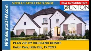 Plan 208 By Highland Homes in Union Park in Little, Elm Texas Video Tour | Little Elm New Homes