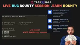 Live BugBounty | What Is WAPT | BugBounty Hunting live| Earn From BugBounty | By CyberBugs In Hindi