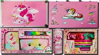 New Unicorn Art Kit👆🏼Luxury art kit, deluxe art set, pencil box, floating pen, crayon, pens, erasers