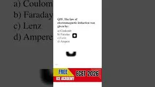FREE ECET 2026 physics and chemistry Classes 🚀 | Q-20 ,#iceacademy,#ecet2026 #ecetexam
