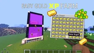 How to Build a Minecraft 1.18-1.20 Gold and XP Farm in Minecraft bedrock!