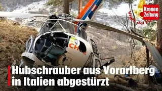 Hubschrauber aus Vorarlberg in Italien abgest&uuml;rzt | krone.tv NEWS