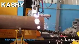 Quick Hole Cutting On Round Tube With Plasma CNC Machine
