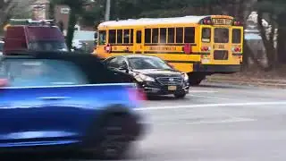 South Huntington bus 303 turning 