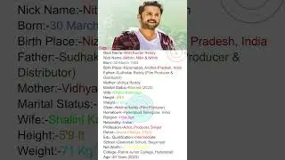 South Indian Actor Nitin Ka Biography 🔥#youtubeshorts #shorts #short #viral #viralvideo #ipl
