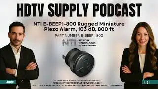 NTI E-BEEP1-800 Rugged Miniature Piezo Alarm, 103 dB, 800 ft