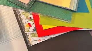 Photo of the paper stack being using for July&rsquo;s Tactile Treasures.