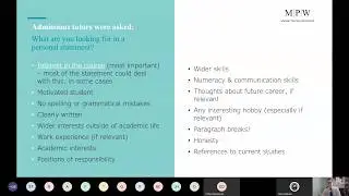 Personal Statement Masterclass with Adam Cross