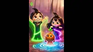 Cute Hair Love Story 🌟 | HS Hair Solution Magic! #ytshorts #haircare #yt #hair #beauty #reels #fb
