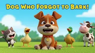 Dog Who Forgot to Bark | Funny Puppy Rhyme for Kids | Aashu Kids Cartoon | English Nursery Poem