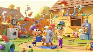 Inventing the Future with Phineas & Ferb 🔧🌟| Backyard Engineering Madness | Phineas & Ferb Animation