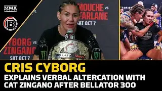 Cris Cyborg Talks Post-Fight Clash With Cat Zingano, Bellator's Future | Bellator 300 | MMA Fighting