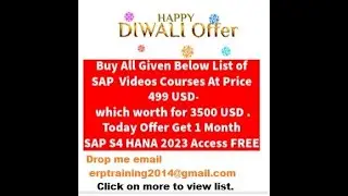 SAP Training Video Courses | Check Description For Offer