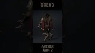 Dread Archer Arm2 360 #character #monster #3d #animation #gaming #model #unity #unreal #art #dread