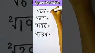 😱 Square Root Trick 😱#mathstricks #education #fact #viralshorts #videos