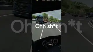 Sure i should brake sooner right?...  #EuroTruckSimulator2 #ETS2 #TruckSimulator ##SimRacing