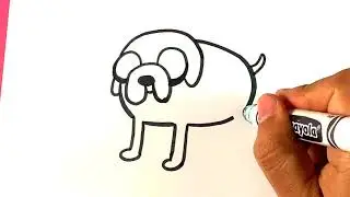 How to Draw Adventure Time - Jake - Easy Draiwng Lessons
