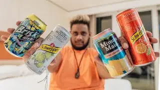 Trying unusual drinks in St. Maarten