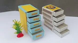Diy mini organiser from matchbox how to make small desk organiser from matchbox