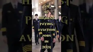 Top 10 highest paying aviation jobs in 2024 #aviation #aviationjobs #pilot #top #top10 #learn