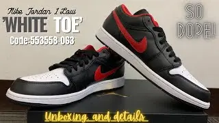 Jordan 1 Low &lsquo;White Toe&rsquo; ASMR #asmr #unboxing #details