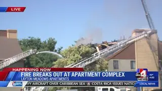 Fire breaks out at Layton Meadow Apartment Complex