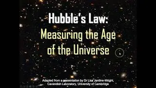Hubble's Law: measuring the age of the universe