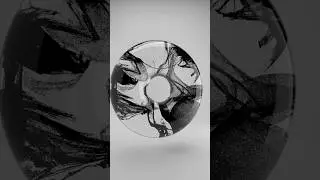 Pyro particle advection inside a glass torus, created with #houdini and #redshift