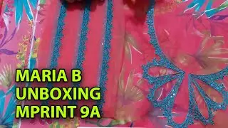 🌸 Мария Б. Распаковка 9B Mprint Вышитая батистовая ткань | Элегантный образ 2025 ✨ | Азима Шаазад