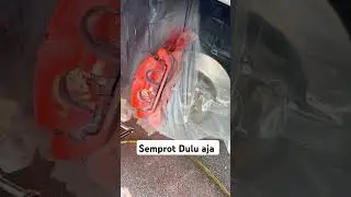 Proses Cat Caliper Cakram Rem #electronicmusic #housemusic #edm #automobile