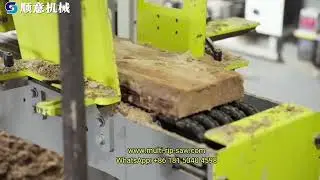 Production Line for Sawmill Making Blockboard Barecore Wooden Pallet Multi Rip Saw Edge Trimmer