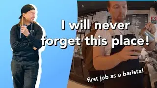 Barista vlog Sydney - first job as a junior barista (lunch rush!)