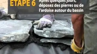 Construction d'un bassin aquatique avec une bâche EPDM