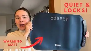 Review of Best Warming Mat for Food with 7 Temp Settings! Quiet, Has Locking Feature, Auto Shut Off