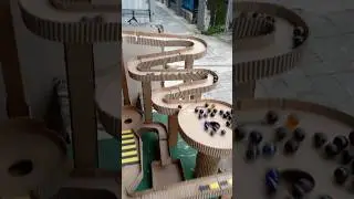marble run ASMR ‼️ marble black the power of mechine slide show...#marble #short #american