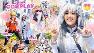DINAR COSPLAY DI ACARA PERNIKAHAN TEAM GAMING, LEIKA DAN DINAR DAPAT JUARA BEST COSTUME🤩 #trending