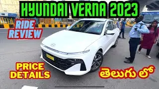 Hyundai Verna 2023 White, Grey Color Ride Review-Manual & Automatic Variants | On-Road Price details