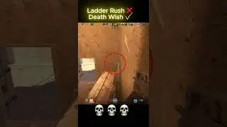 Ladder Rush Goes Wrong In CS2 💀😂 #cs2 #counterstrike2 #gaming #cs2overpass #cs2moments