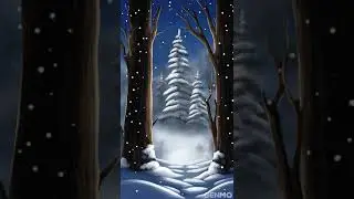 unleash foggy & snowy creativity | blue ai art #snowart #foggyforest #castlearts #powerofart