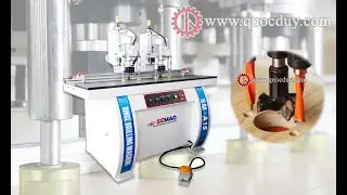 2 heads hinge drilling machine SM A15 - Quoc Duy woodworking machine
