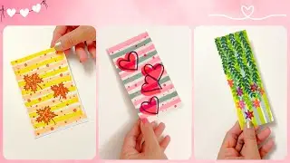 3 Easy Bookmark Painting Ideas🍀💫| DIY Bookmark #diy #painting #hueartcraft #bookmark #trendingvideo 