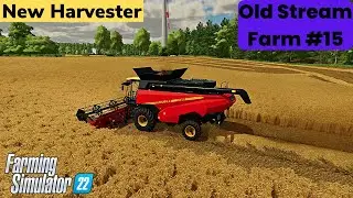 #FS22🚜Versatile RT520 combine➕Straw baling➕New slurry tank➕Selling things🚜The Old Stream Farm #15🚜4K